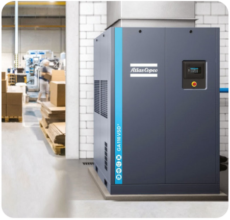 Compressor Atlas Copco instalado